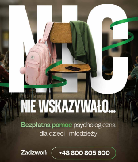 Bezpłatna pomoc psychologiczna dla dzieci i młodzieży