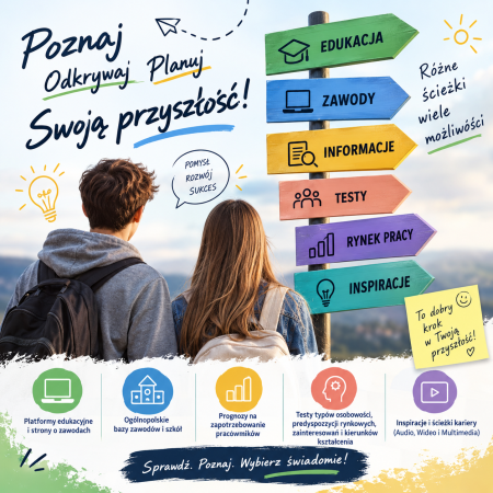 Zachęcamy do zapoznania się z propozycjami portali edukacyjnych oraz stron z wiedzą o zawo