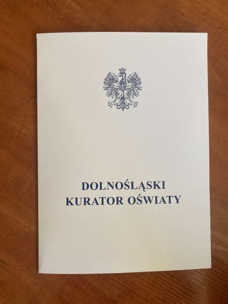 Gratulacje dla Pani Wicedyrektor Alicji Orłowskiej – laureatki Nagrody Dolnośląskiego Kura